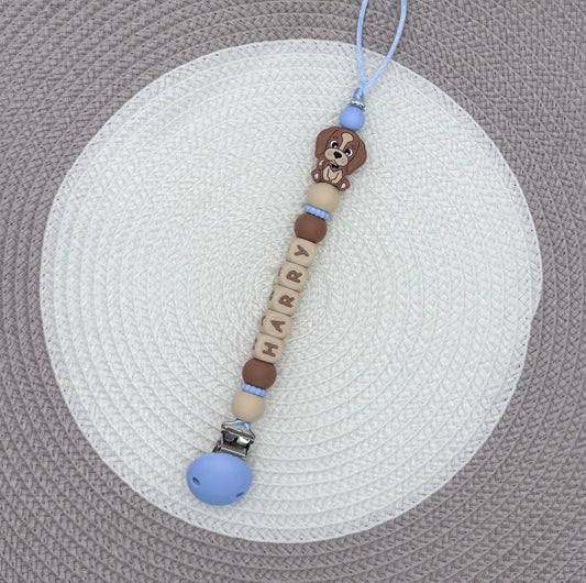 Personalised Dog Dummy Clip