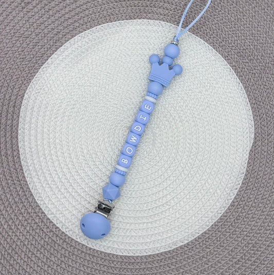 Personalised Crown Dummy Clip