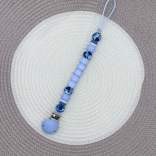 Personalised (Blue Collection) Dummy Clip