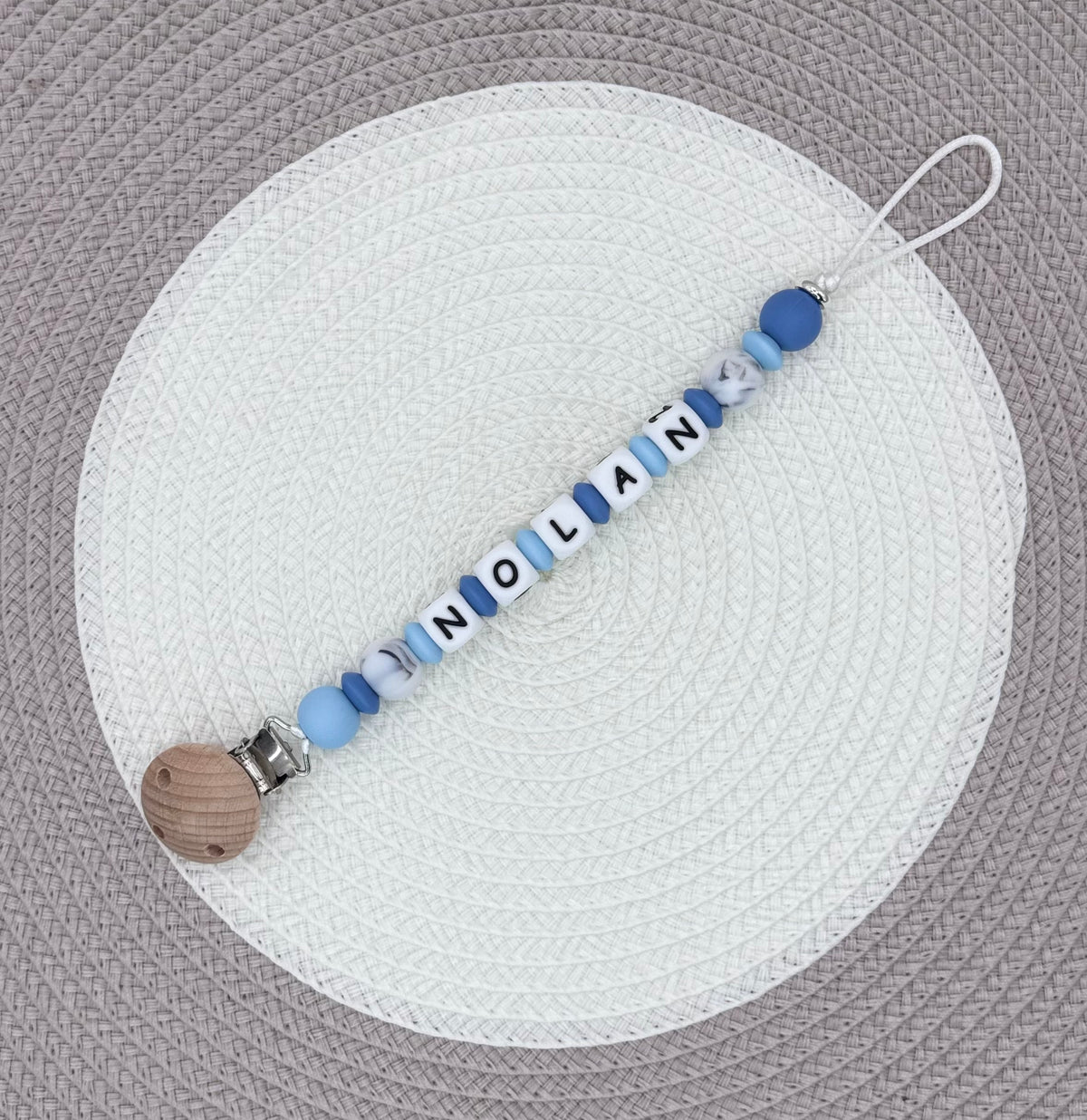 Personalised Bunny Bundle•Dummy Clip•Bunny Teething Ring•Keyring
