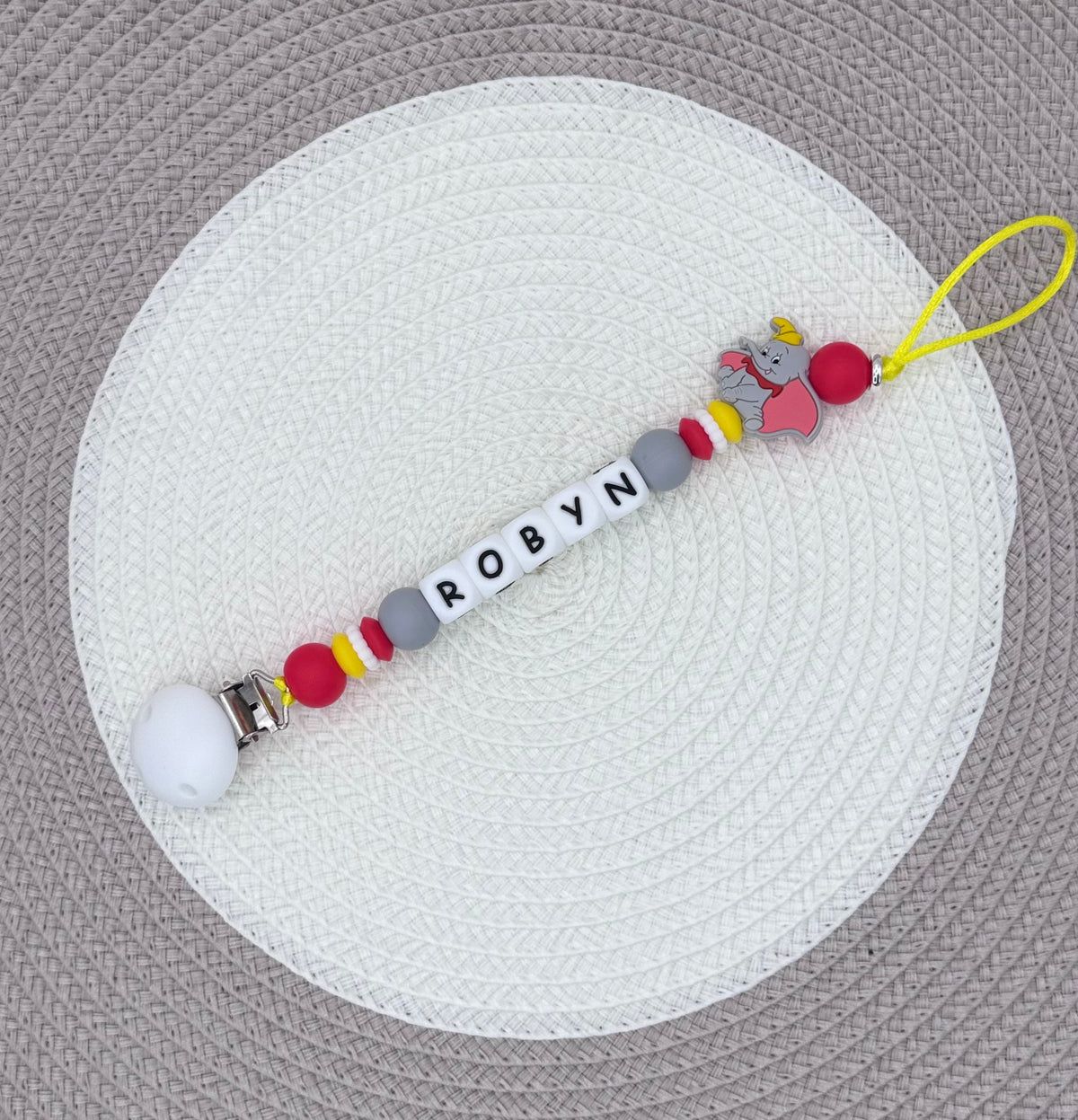 Personalised Dumbo Dummy Clip