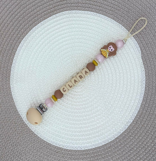 Personalised Princess & Fiary Dummy Clip