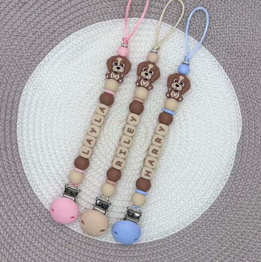 Personalised Dog Dummy Clip