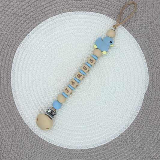 Personalised Duck Dummy Clip