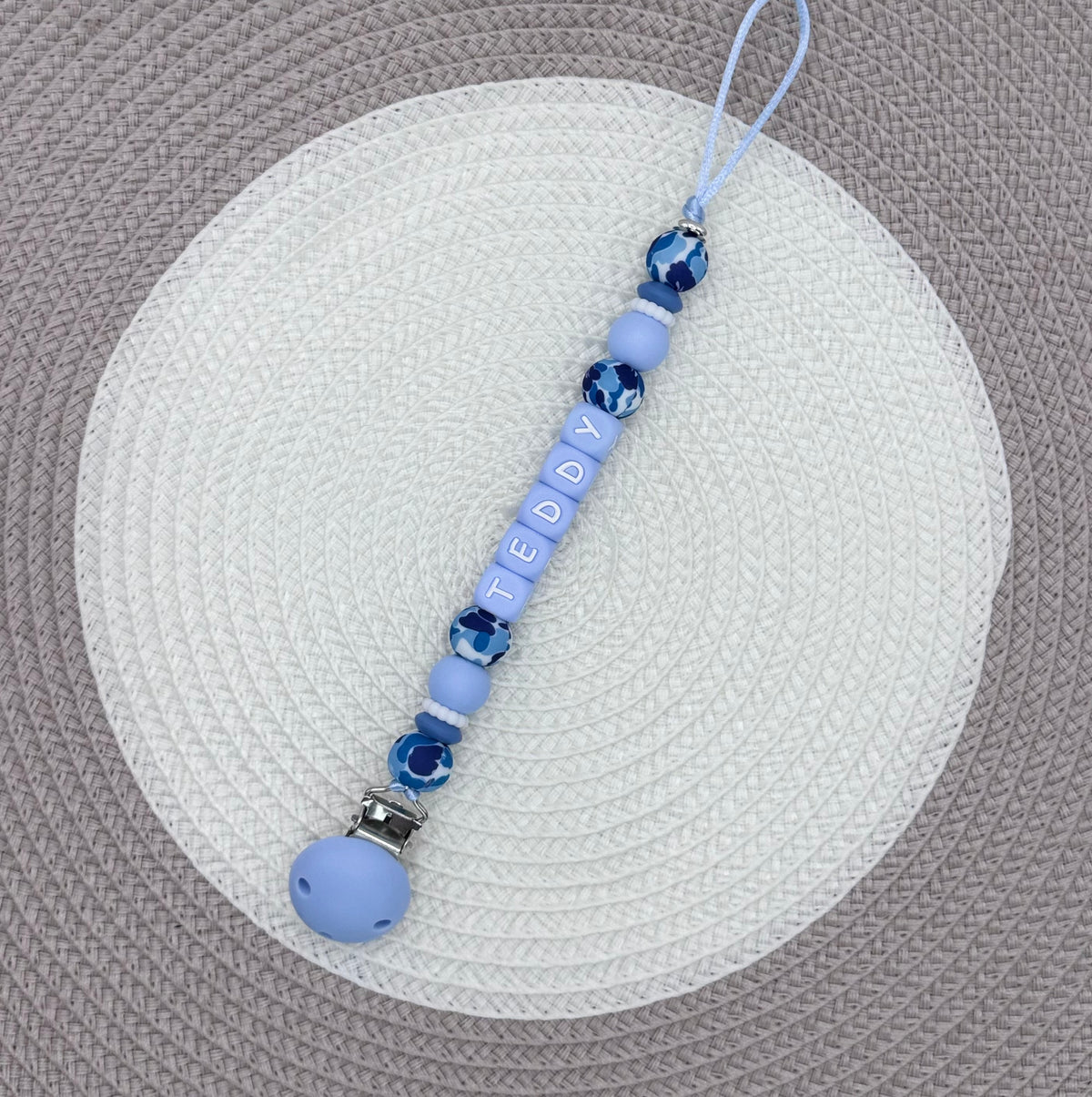 Personalised (Blue Collection) Dummy Clip