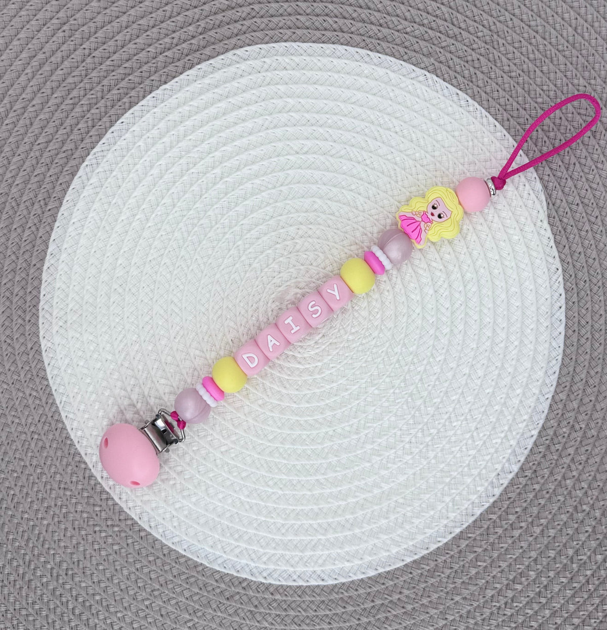 Personalised Princess & Fiary Dummy Clip