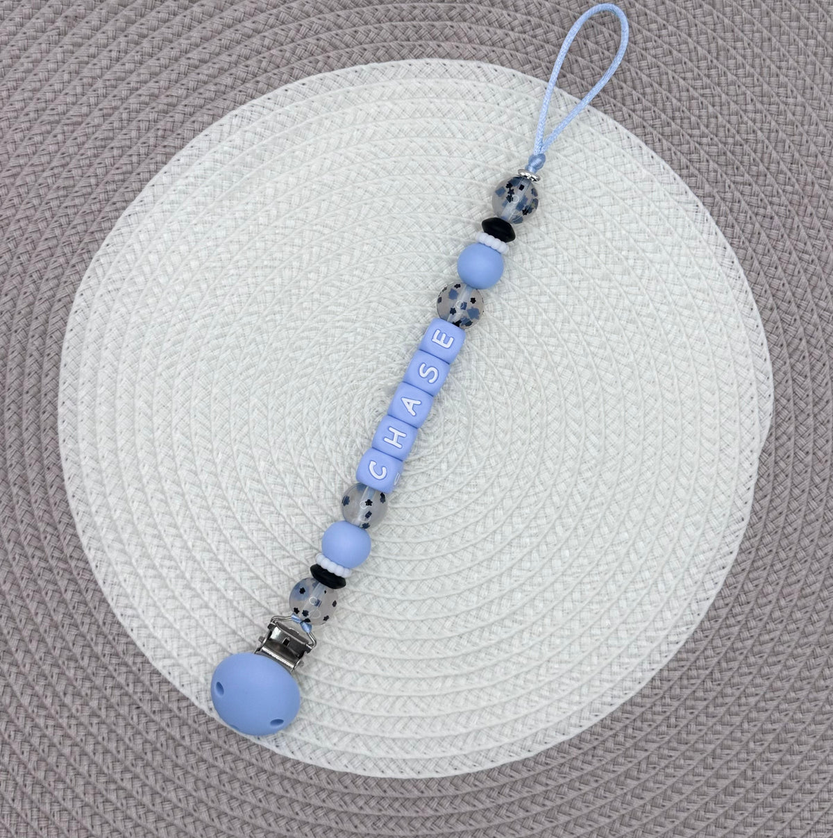 Personalised (Blue Collection) Dummy Clip