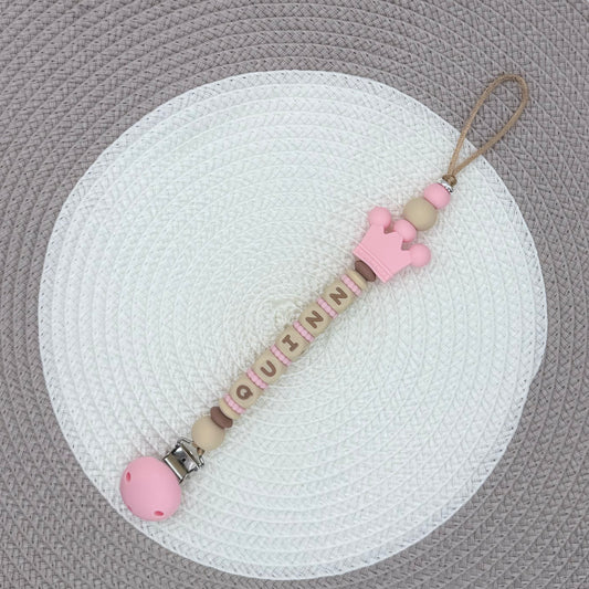 Personalised Crown Dummy Clip